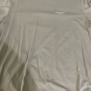 Balmain Gray Short Sleeve Tee